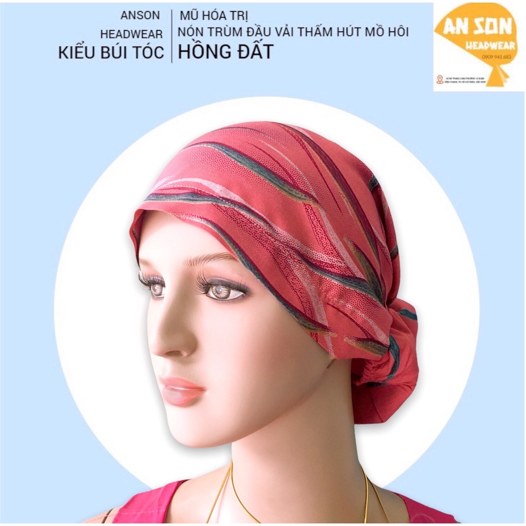 [TỔNG HỢP] MŨ HÓA TRỊ, NÓN VẢI TRÙM ĐẦU KIỂU BÚI TÓC CHO BỆNH NHÂN UNG THƯ, HÓA TRỊ, XẠ TRỊ #nonanson