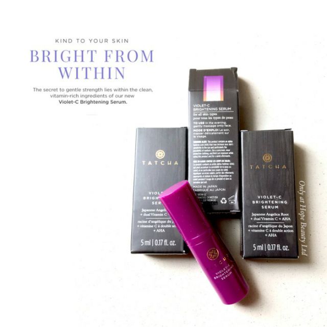 [ Minisize 5ml ] Tinh Chất Sáng Da, Mờ Thâm Serum TATCHA Violet-C Brightening Serum 20% Vitamin C + 10% AHA