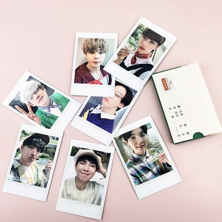 POLAROID Bộ Sưu Tập 7 Tấm Card Nhóm Nhạc Bts 2021