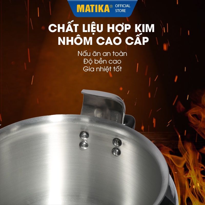 [Mã BMBAU300 giảm 10% đơn 499K] Nồi Áp Suất Bếp Gas MATIKA Dung Tích 7L MTK-9270