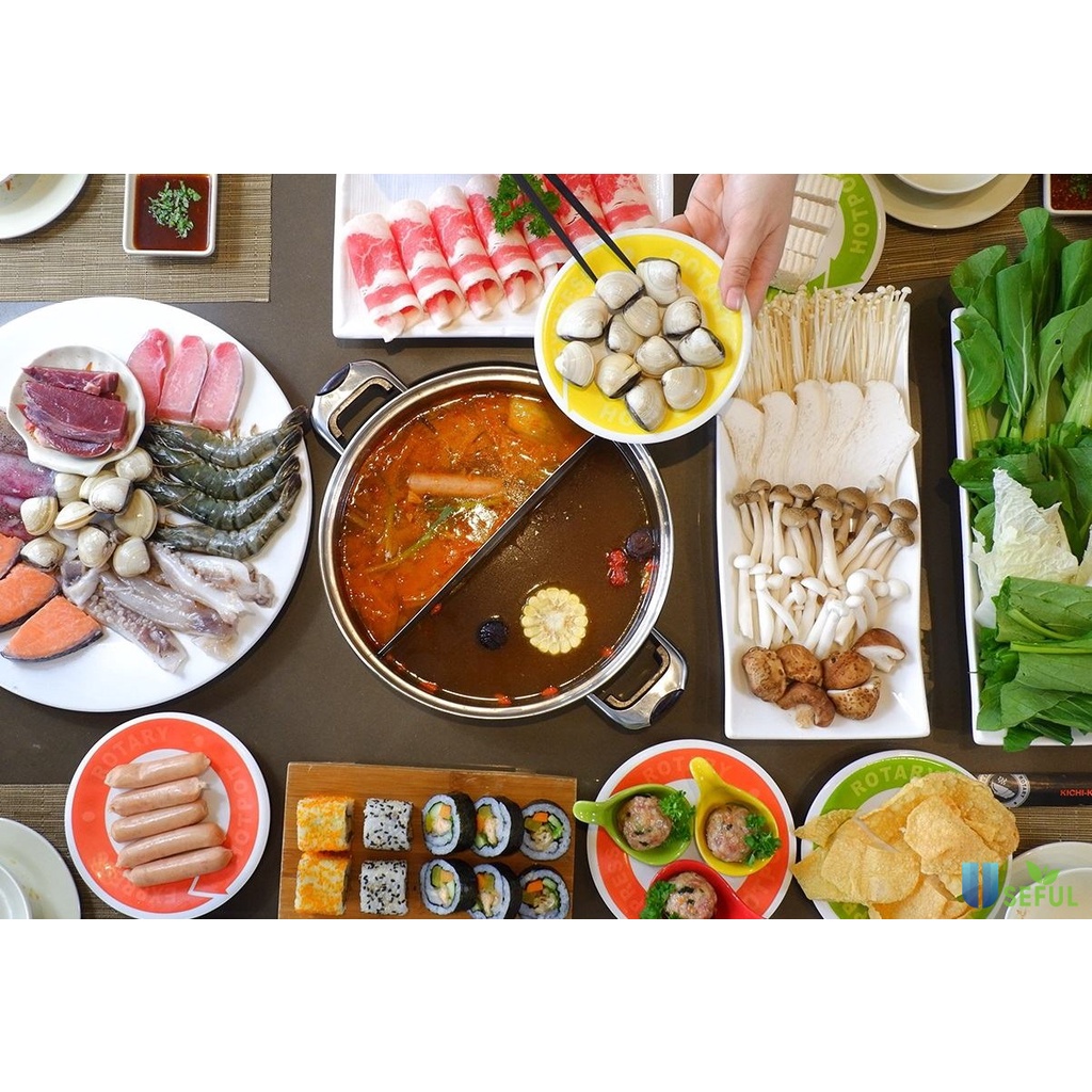 Nước cốt lẩu ICOOK  vị nhà hàng lẩu Mala, Collagen Manwah, lẩu Nấm Ashima, lẩu Thái Kichi kichi túi 1