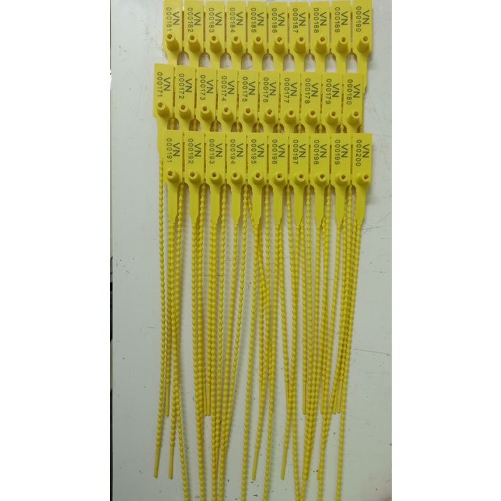 SET 50 chiếc - Seal khóa niêm phong kẹp chì dây rút nhựa đốt trúc 400mm