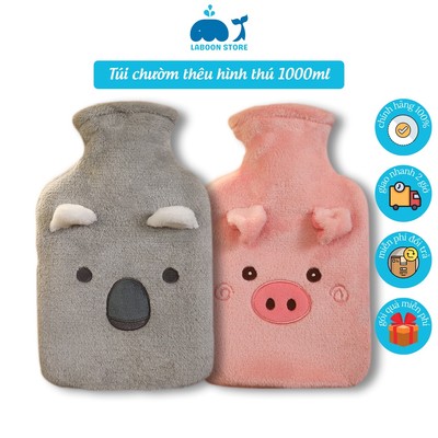 Túi chườm bụng nóng lạnh đa năng Laboon chườm ấm cơ thể bạn nam tặng bạn gái phiên bản 1000ml
