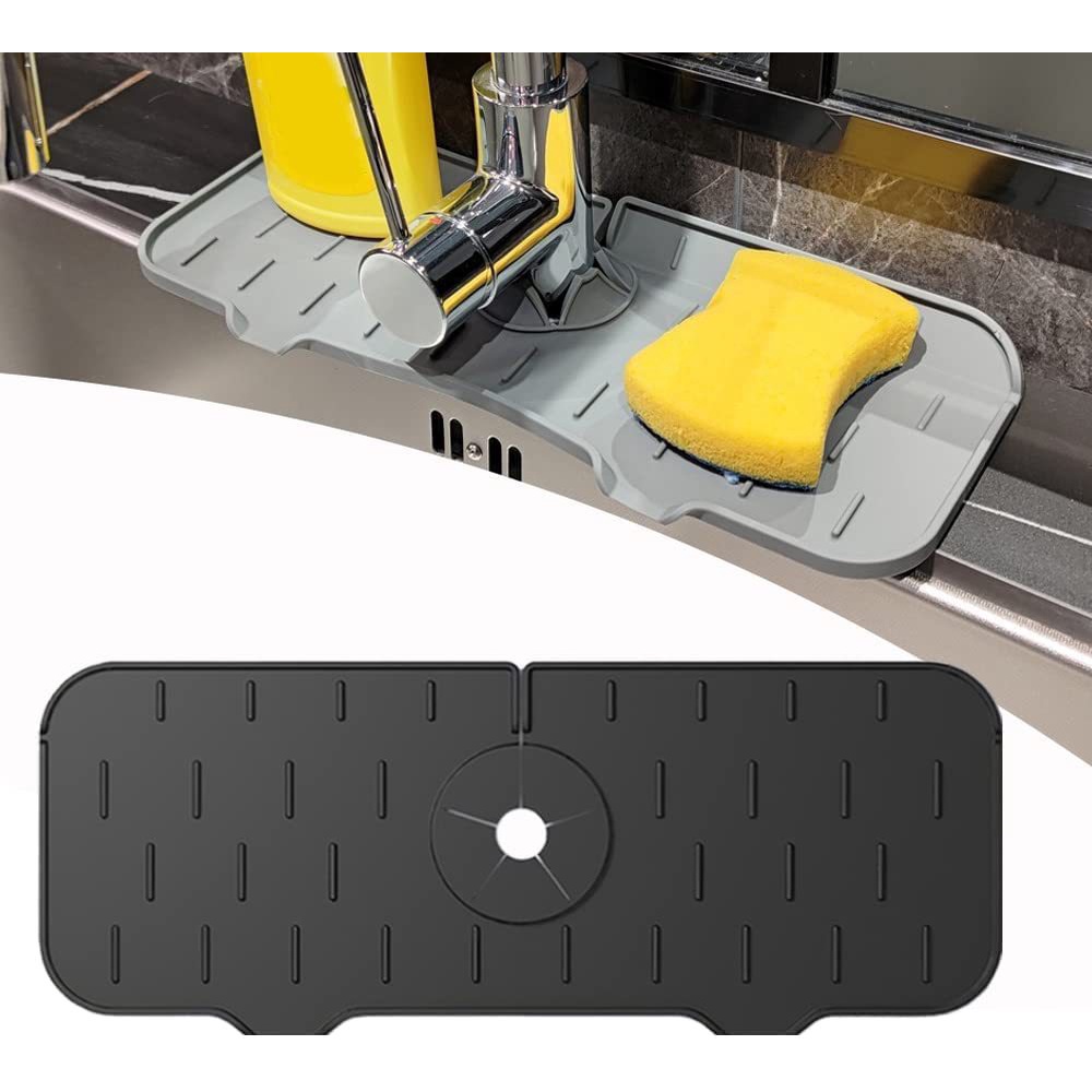 Miếng Silicone Gắn Vòi Nước Bồn Rửa Chén Chống Văng Nước