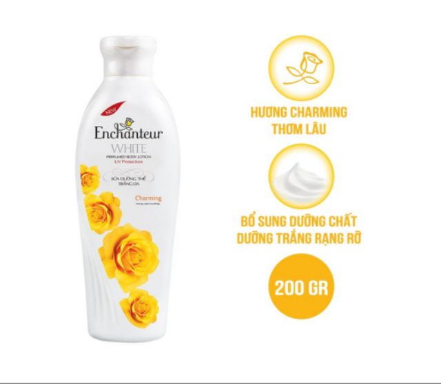 Enchanteur - Sữa dưỡng thể Charming 200g ( chọn loại)