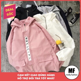 Áo khoác kaki nam nữ 2 lớp Unisex Viền chữ nhật Freesize dưới 58kg Molly Fashion MP059