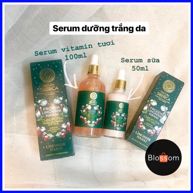 Serum dưỡng trắng da, hồng hào căng bóng Natura Siberica Froxen Limonnik nanai