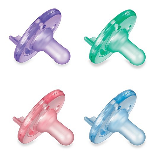 Ty ngậm silicone Philips Avent chuẩn y tế (silicone nguyên khối) cho bé từ 0-3 tháng tuổi (Hộp 2 chiếc)