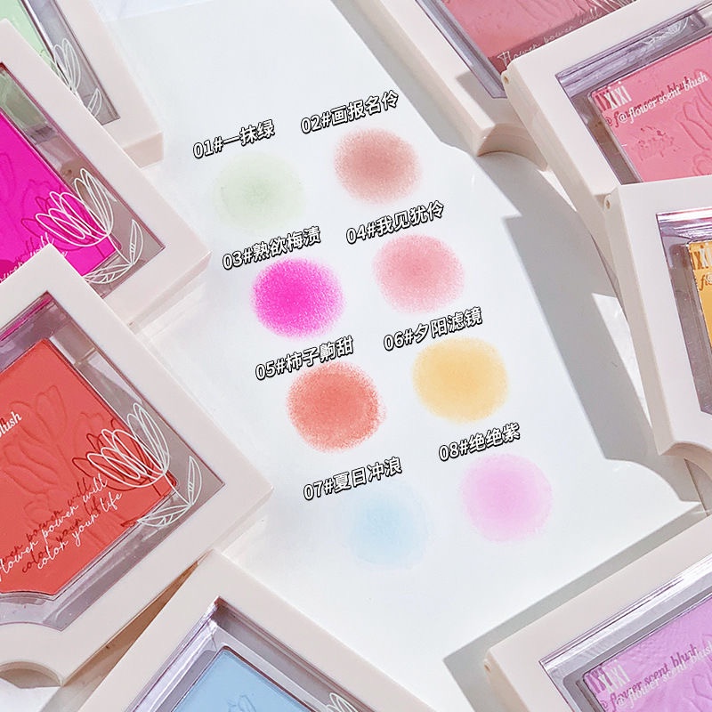 Phấn Má Hồng Màu Đào Mềm Mịn Trang Điểm Tự Nhiên Lâu Trôi