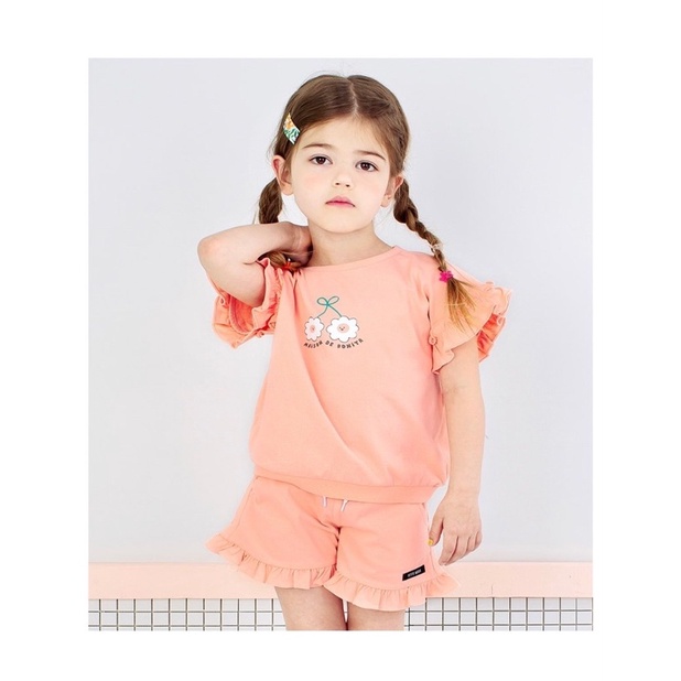 B315 - Bộ petite 2 bông hoa riềm bé gái