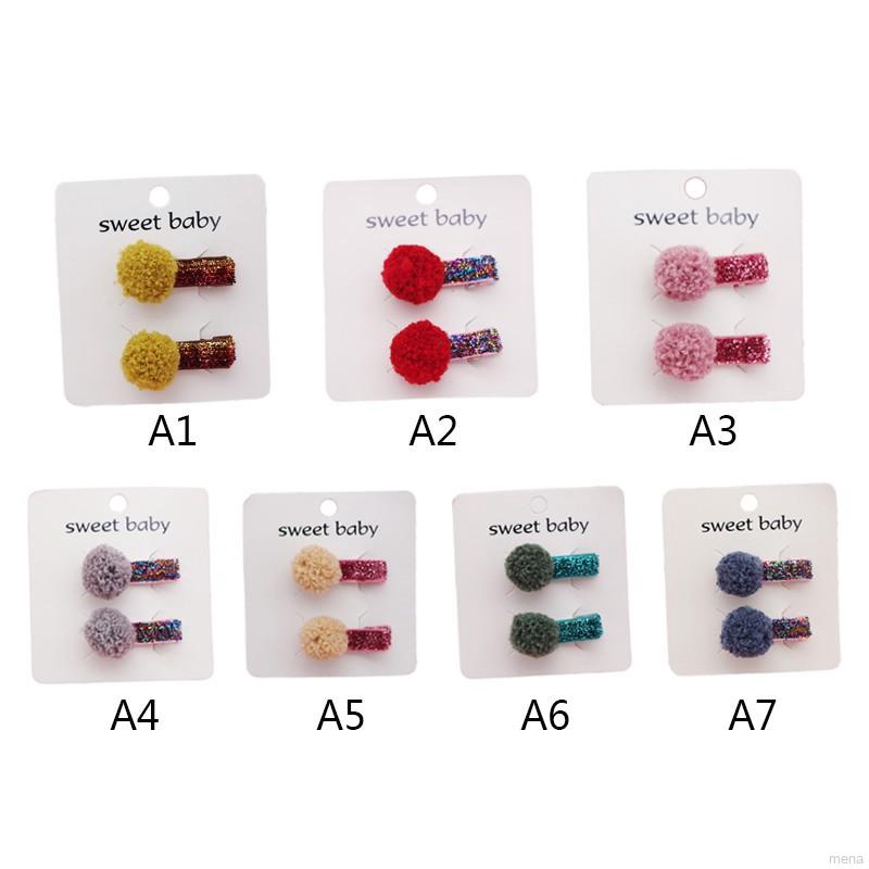 Kẹp tóc nữ đính quả bông đáng yêu xinh xắn