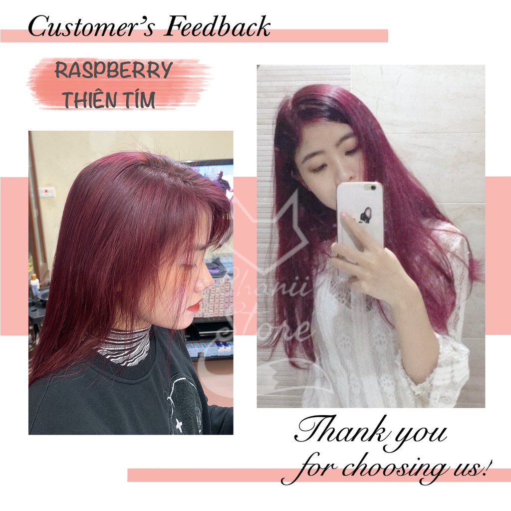 Thuốc nhuộm tóc Đỏ Phúc Bồn Tử - Raspberry KHÔNG TẨY bhanii store | BigBuy360 - bigbuy360.vn