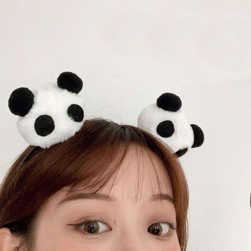 Kẹp Tóc Hình Gấu Trúc Bằng Lông Nhung Dễ Thương Xinh Xắn