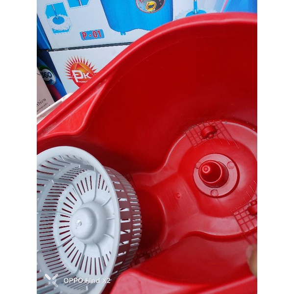Bộ lau nhà thông minh 360 độ cao cấp cây inox kèm bông cotton