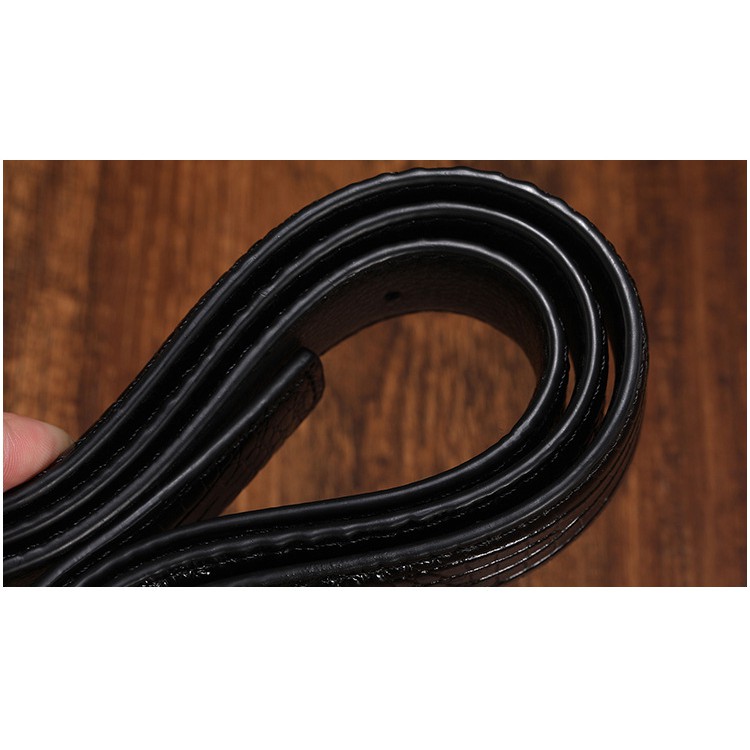 Thắt Lưng Đầu Sư Tử Hợp Kim Đính Đá Cao Cấp, Dây Da Bò Dập Vân Cá Sấu Siêu Ngầu