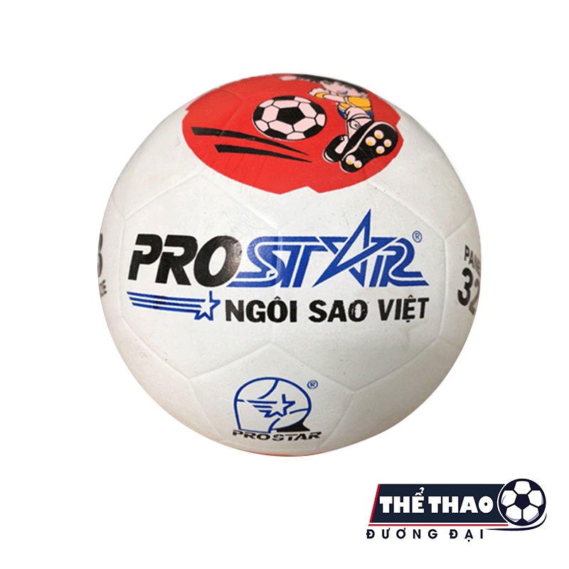 Bóng Đá Trẻ Em Cao Su Prostar Số 3, Size 3 (Màu Ngẫu Nhiên) + Tặng Kèm Kim Bơm