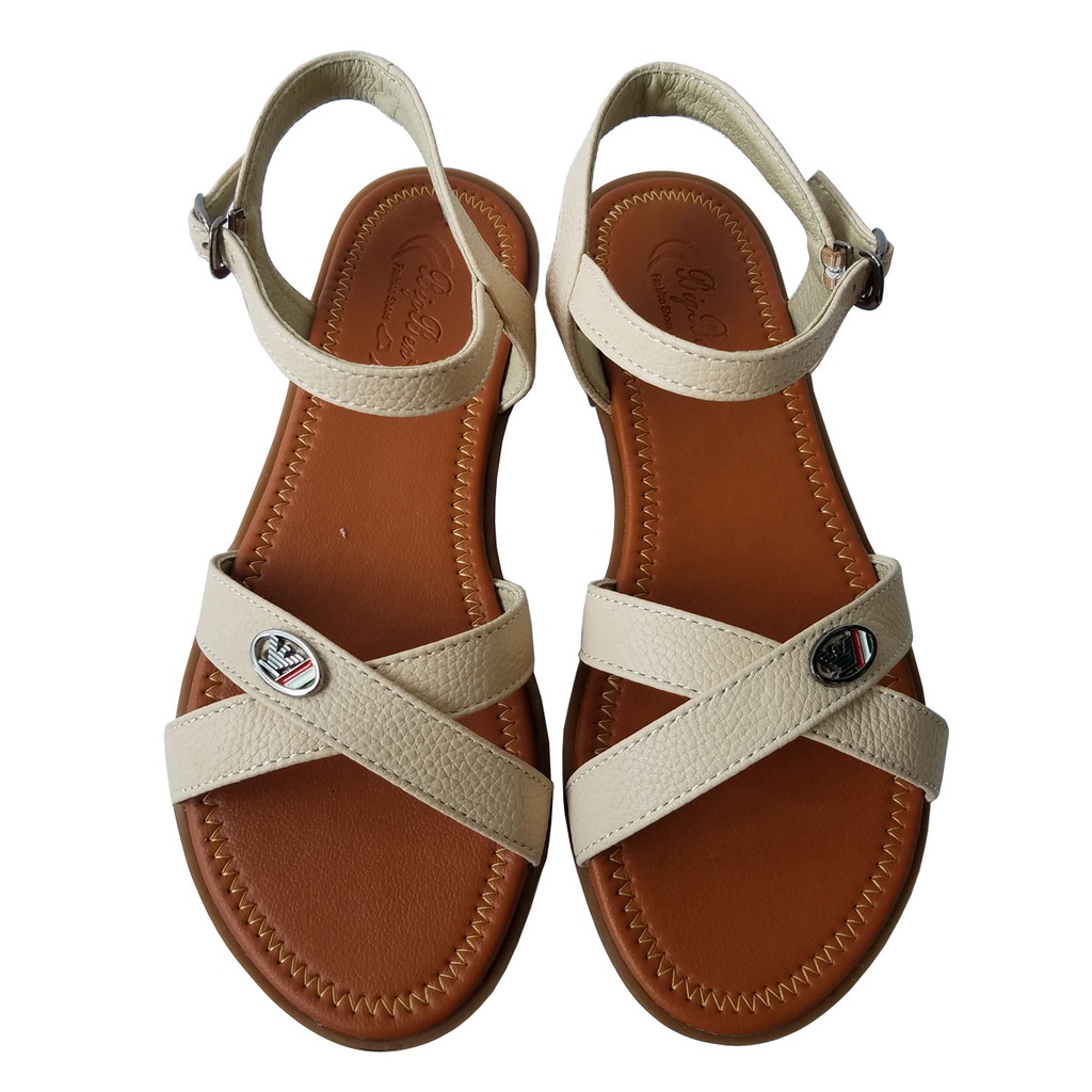 Giày Sandal Nữ Da Bò Thật BIGBEN Cao Cấp SDN58