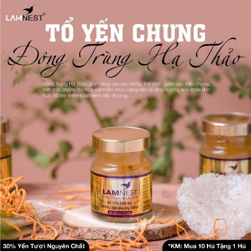 Tổ Yến Chưng Đông Trùng Hạ Thảo· - 30% yến tươi nguyên chất - Date mới liên tục, phù hợp mọi lứa tuổi