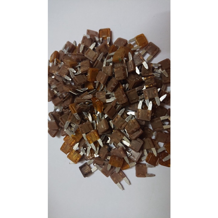 Combo 20 cầu chì ô tô chân nhỏ 5A, 7.5A, 10A,15A,20A, 25A, 30A