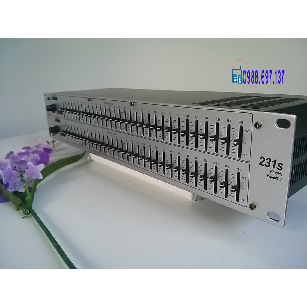 Lọc xì âm thanh equalizer cao cấp DBX 231S + Tặng dây CANON