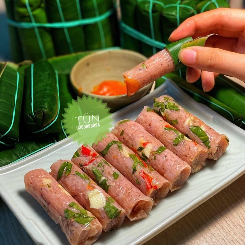 (GIAO TP HCM) Nem chua Thanh Hoá- Đặc sản xứ Thanh [Ship hoả tốc giao nhanh tp HCM]