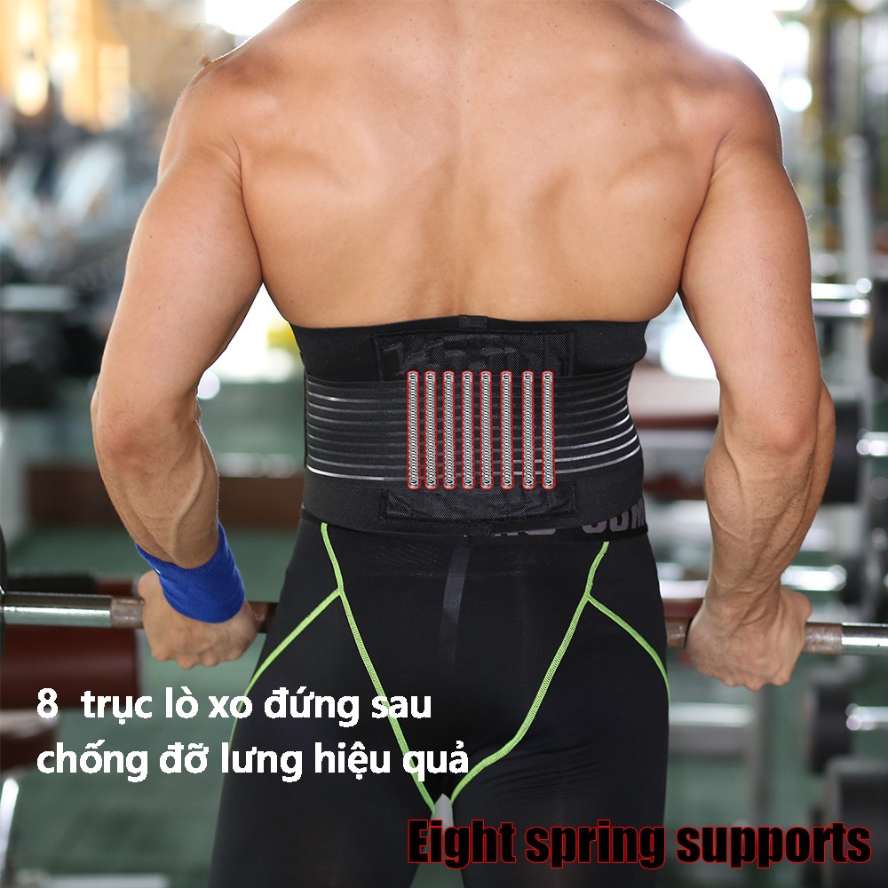 Băng quấn bụng và lưng bảo vệ cột sống, tập gym, chống chấn thương CLEACCO - Hàng chính hãng