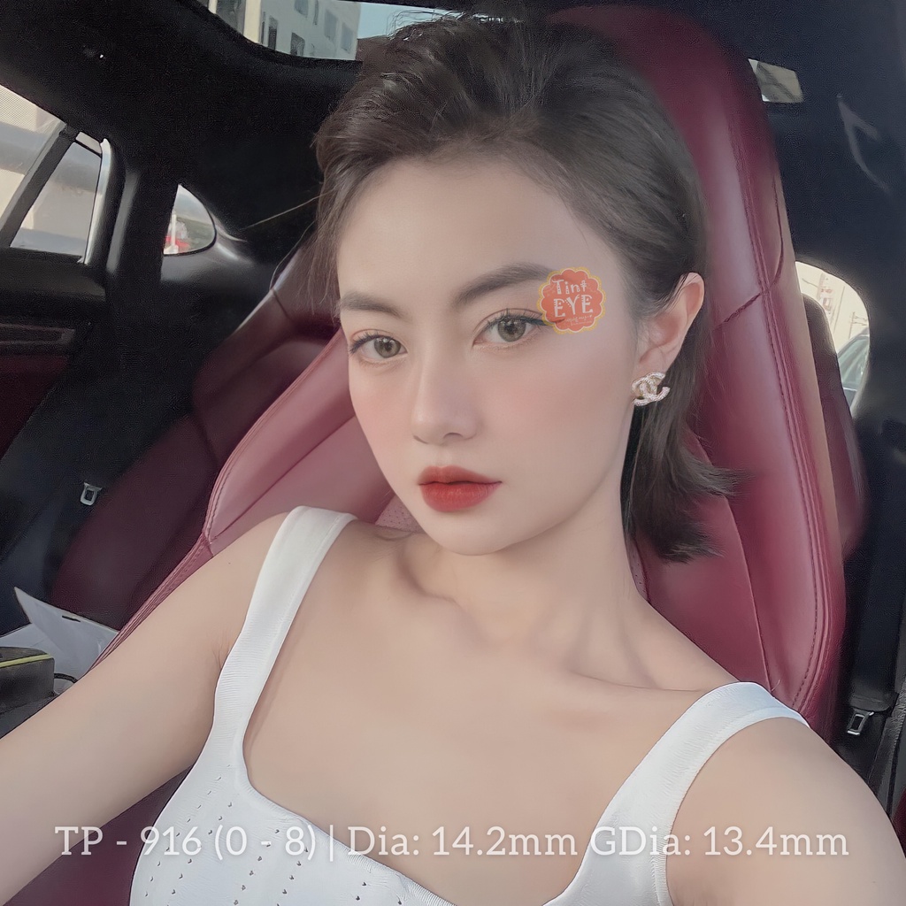 [Tặng Combo 175k] Kính Áp Tròng Tinteye Lens Nâu Tây Sáng TP - 916