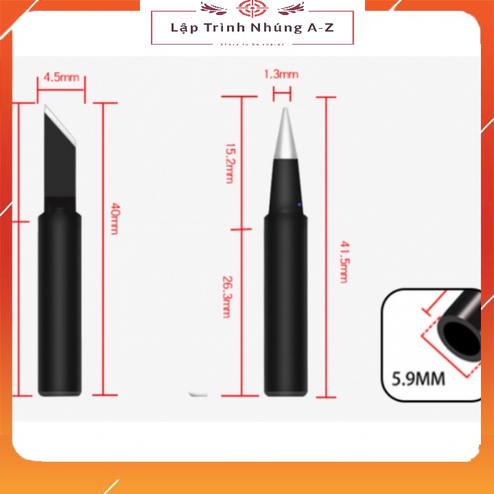 [Lập Trình Nhúng A-Z][G8] Combo 5 Mũi Hàn Chất Lượng Dành Cho Máy Hàn 936/937 (Nhiều Loại)