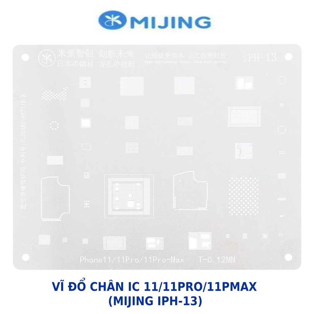 VĨ LÀM CHÂN / VĨ ĐỔ CHÂN IC 11/11PRO/11PRO MAX - MIJING IPH-13