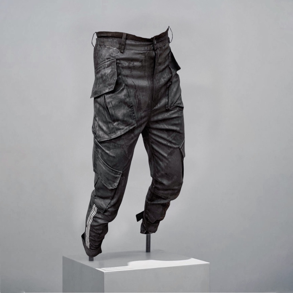 Custom by T.A.S - Skinny 3 Line Trắng Dán Gấu WAX