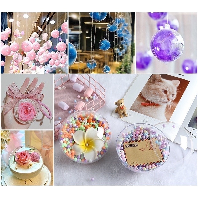 Quả Cầu Lông Vũ Có Đèn LED Trang Trí Giáng Sinh