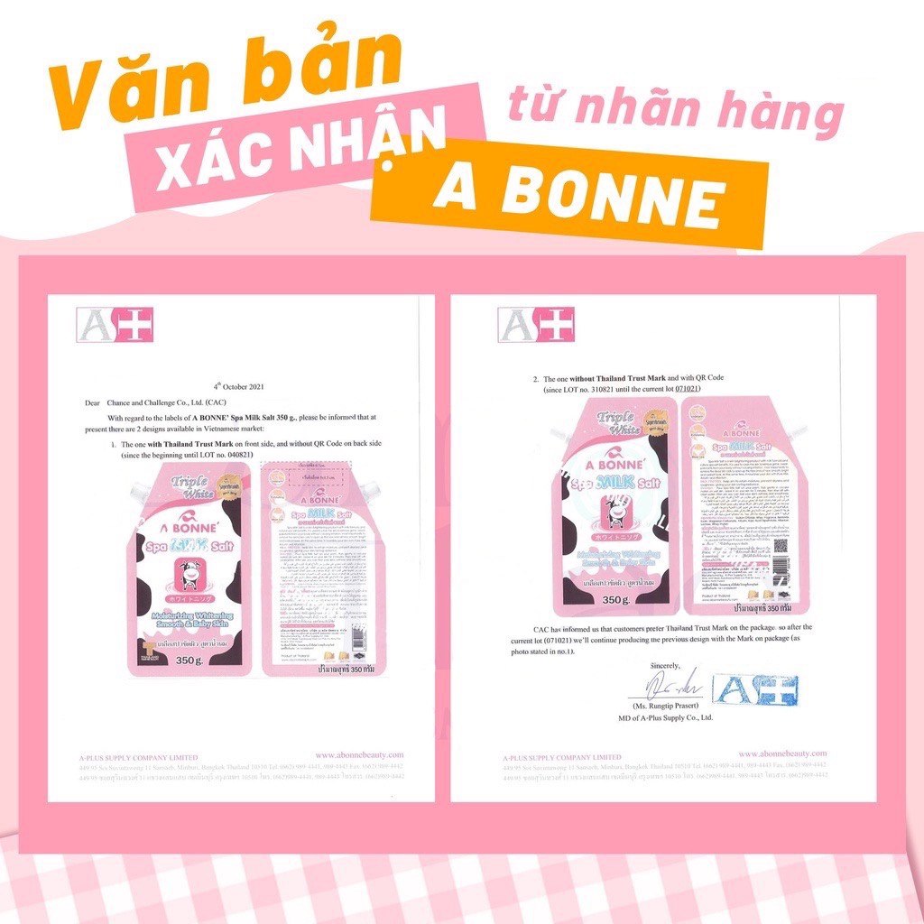 ✅[NHẬP KHẨU] Muối Tắm Sữa Bò Tẩy Tế Bào Chết Toàn Thân A Bonne Spa Milk Salt 350g