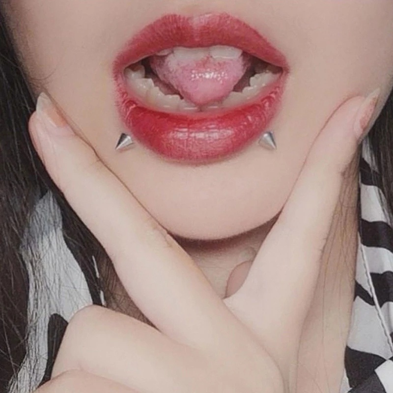 1 Bộ Khuyên Mũi / Môi Tự Dính Bằng Thép Không Gỉ Thời Trang Chống Thấm Nước Trang Sức Toàn Thân DIY