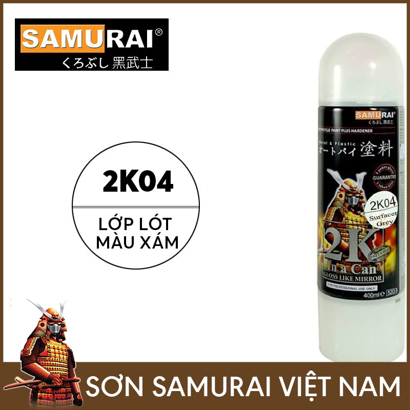 Chai sơn lót 2K04 cao cấp son Samurai