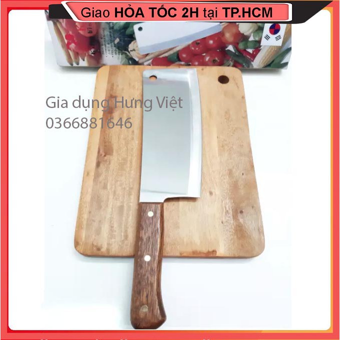 Dao King Fish Hàn Quốc size vừa, thiết kế sang trọng, giúp người nội trợ chặt xương, thái thịt, cá thuận lợi [DAO CHẶT]