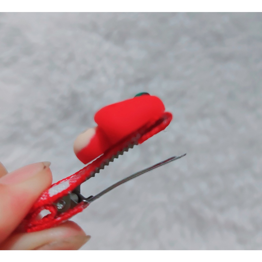 Sét 02 Kẹp Tóc Hình Hoa / Trái Cây Xinh Xắn Cho Bé Gái