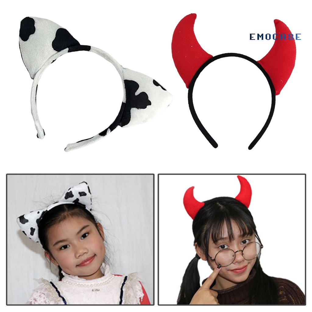 Băng Đô Cài Tóc Hình Vương Miện Màu Sắc Tương Phản Siêu Bền Trang Trí Tiệc Halloween