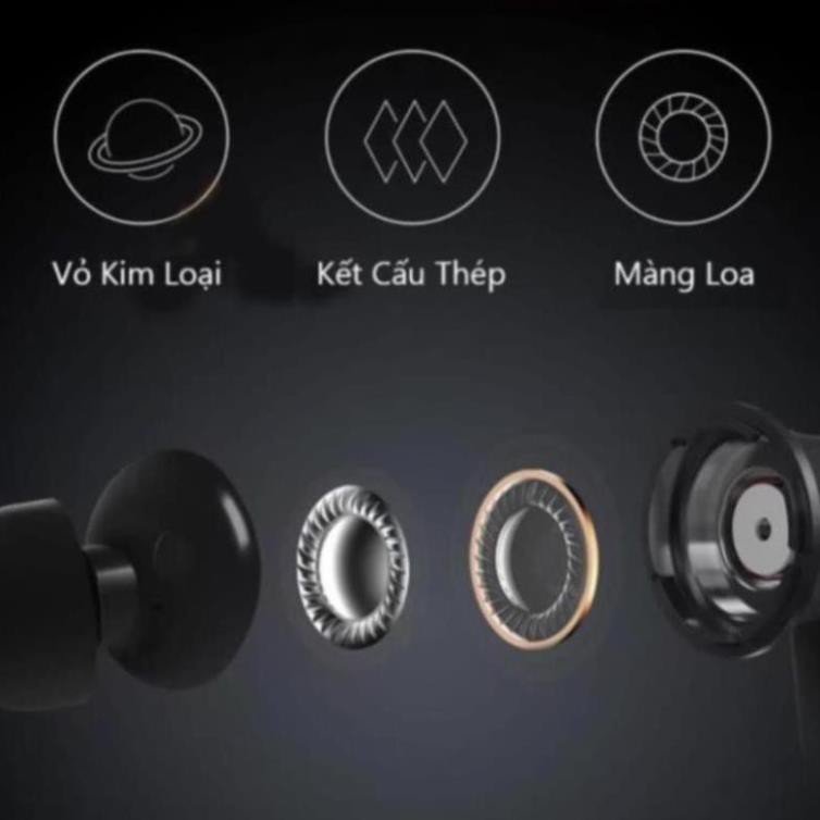 Tai nghe bluetooth không dây Xiaomi Piston Lite jack 3.5mm có mic vỏ nhôm nguyên khối bản quốc tế - BH 6 tháng