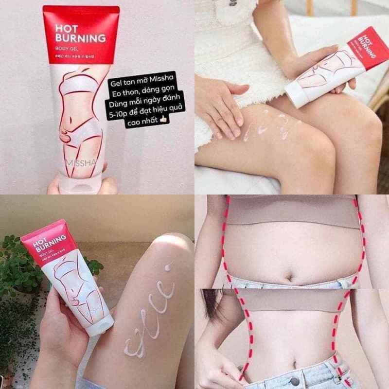 Kem Tan Mỡ Bụng Missha CHÍNH HÃNG Gel Tan Giảm Mỡ Bụng Đùi Eo Hiệu Quả Và An Toàn Missha Hot Burning Hàn Quốc