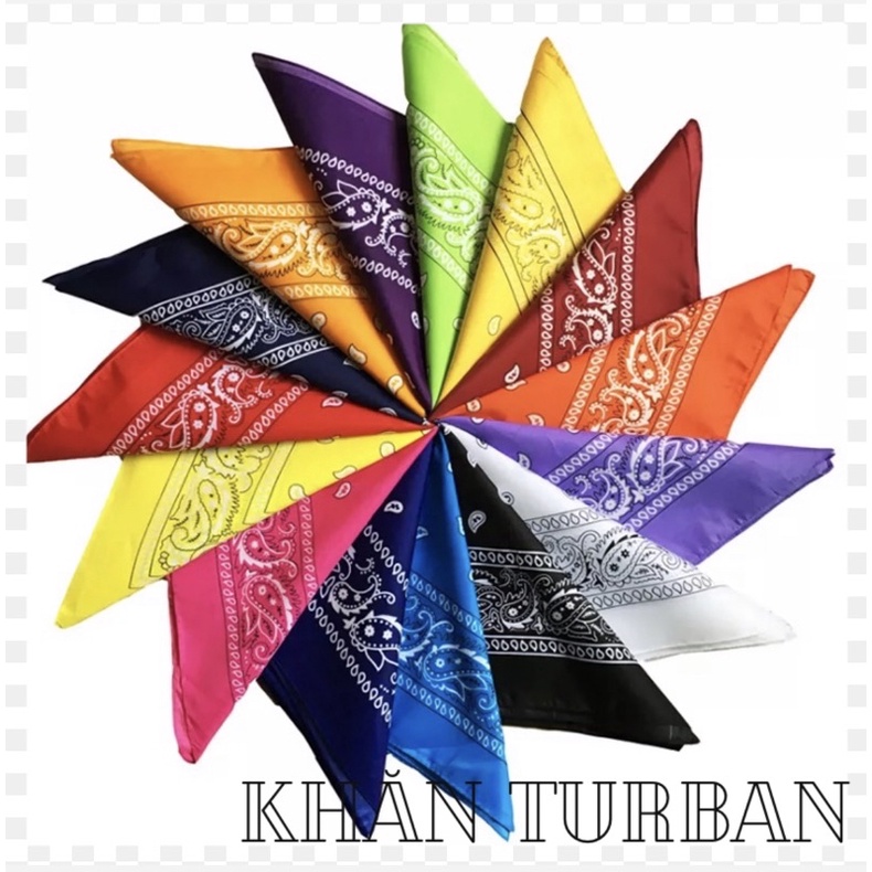 Khăn bandana size 55x55cm phong cách street style chất polyester