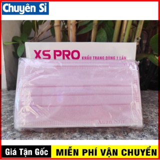 Hộp 50 Khẩu Trang Y Tế Màu Hồng XS PRO 4 Lớp
