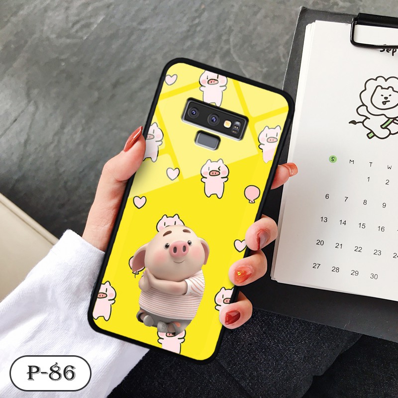 Ốp lưng kính 3D Samsung Galaxy Note 9-hình cute