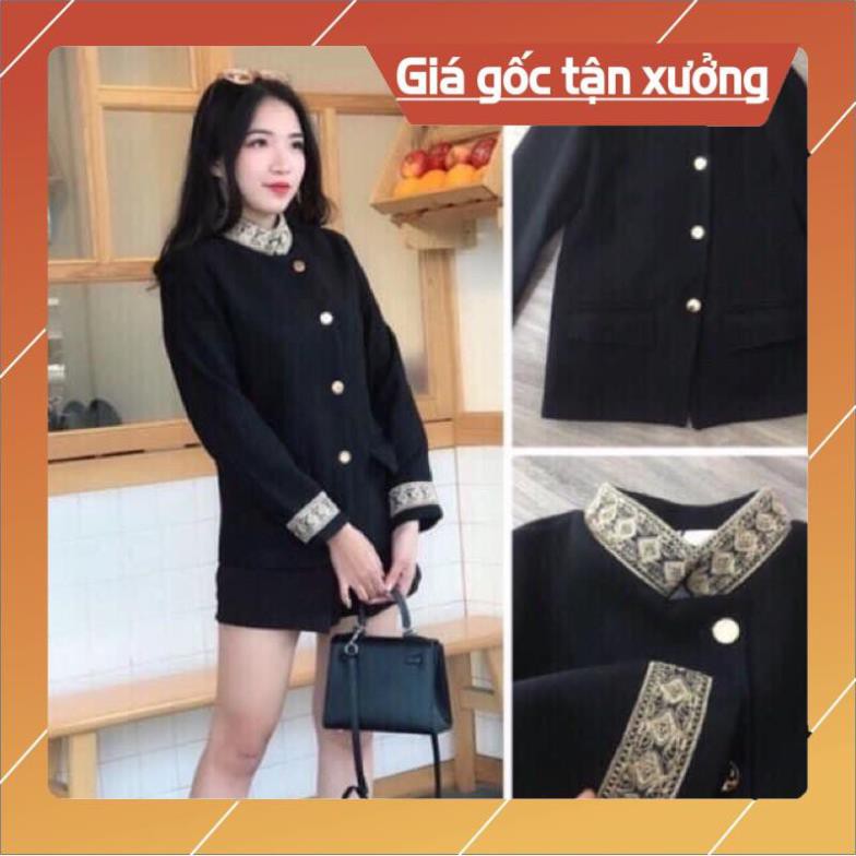 Áo dạ viền vàng ❤️FreeShip❤️ hoàng gia khuy vàng cao cấp | BigBuy360 - bigbuy360.vn