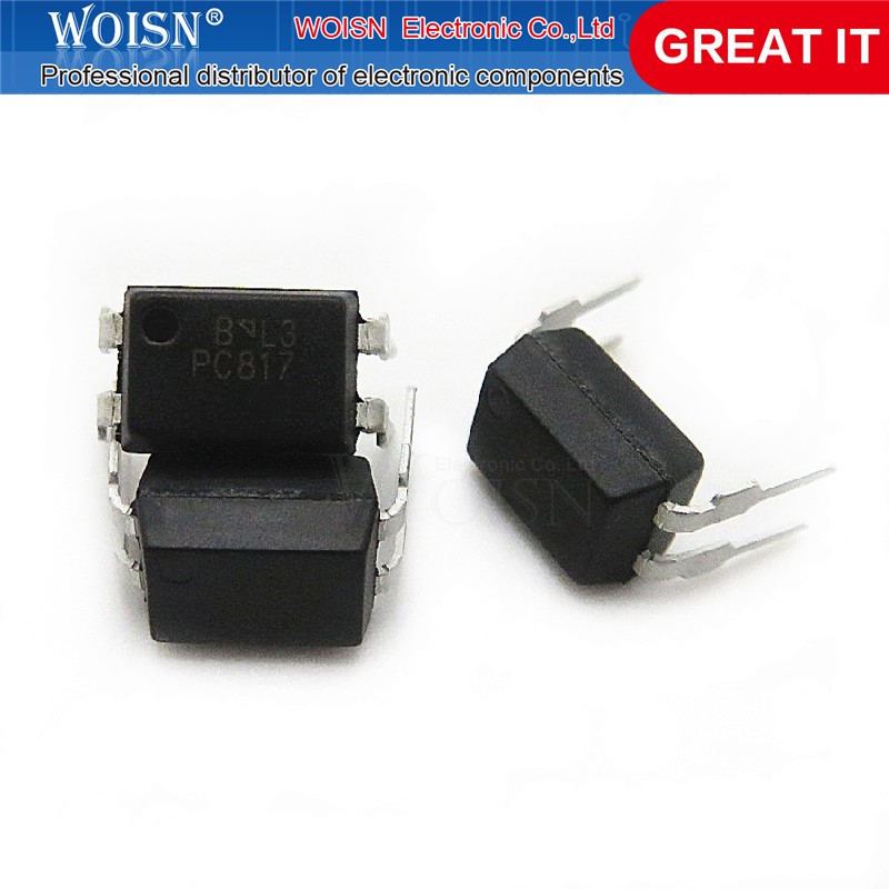 Set 10 linh kiện điện tử Ic Pc817B Dip-4 Pc817 817b El817 Ltv817A Ltv-817-A