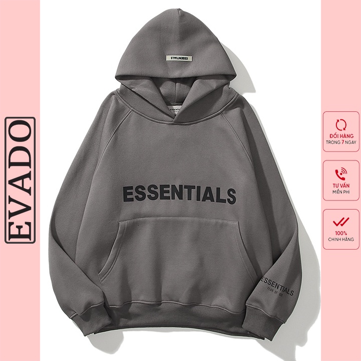 Áo hoodie Essentials nam nữ form rộng chất nỉ bông có size phù hợp mặc đôi drew bigsize   EVADO HD03 | BigBuy360 - bigbuy360.vn