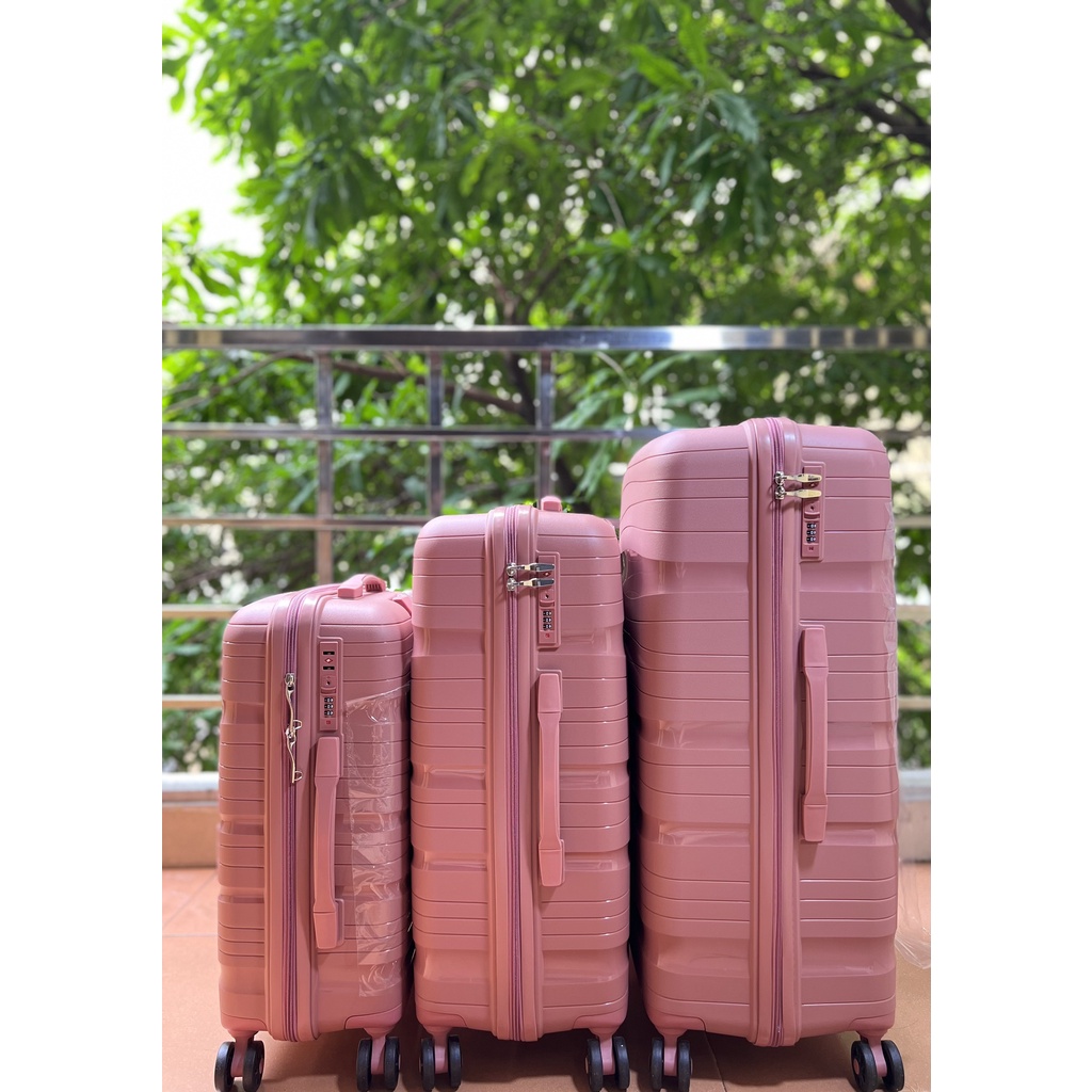 Vali kéo Vali du lịch Nhựa PP Cao Cấp Siêu Bền Chắc size 20/24/28 Bảo hành 5 năm