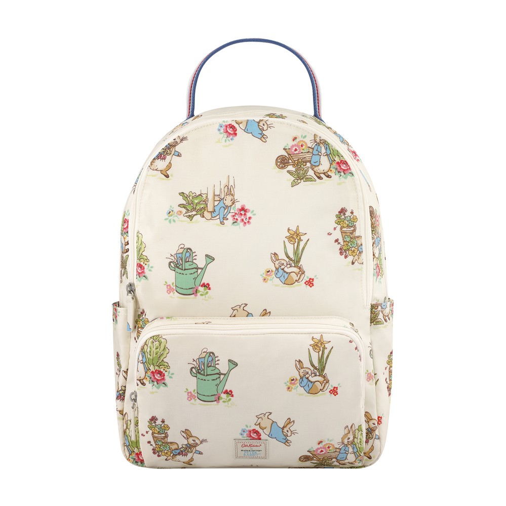 Cath Kidston - Balo Pocket Backpack Beatrix Potter Allotment - 984348 - Warm Cream