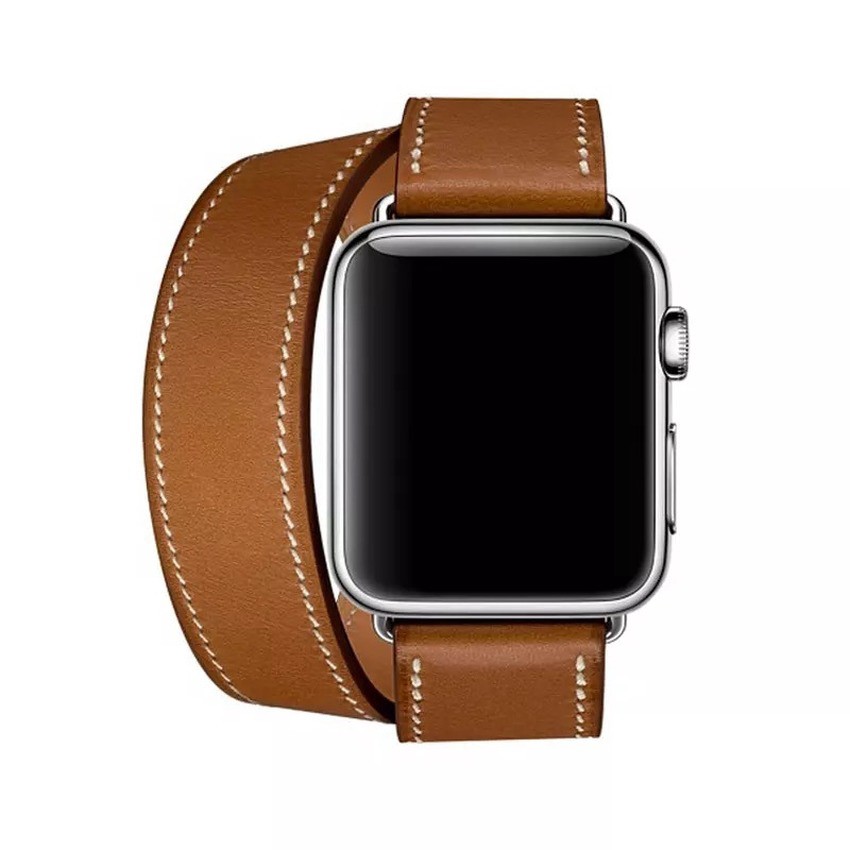 Dây đeo da thay thế đồng hồ thông minh thích hợp cho Apple Watch 38mm 40mm 42mm 44mm Cho Iwatch Series 6 Se 5 4 3 2 1