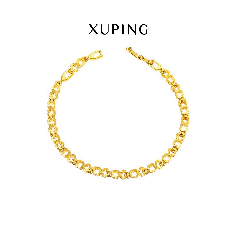 Lắc Tay Nữ Mắc Hoa, Mạ Vàng 24K Cao Cấp - XPLT12