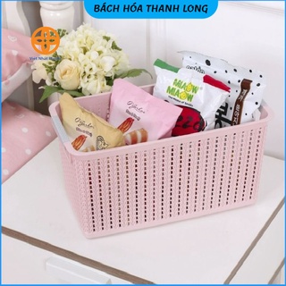 Combo 2 rổ đan mây đựng đồ đa năng size Bé Việt Nhật ❤️FREESHIP❤️ Giỏ đan đựng quần áo, dụng cụ nhà bếp  (3415-1)